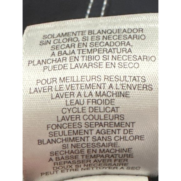 Anne Klein Sport Cotton Polyester Blend Navy Blue Jacket Size M - Picture 12 of 12